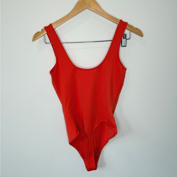 Good American Red/Orange Scuba Thong Tank Bodysuit (M) - Picture 3 of 7